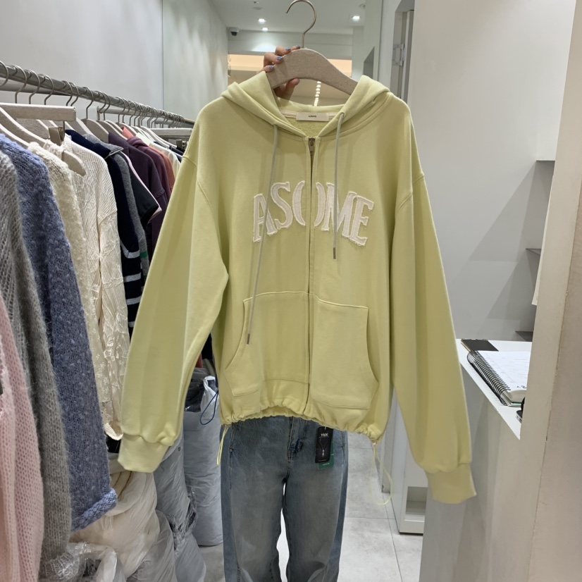 ASOME東大門實拍女士新品推薦真品熱賣時尚衛衣連帽衫復古A.SOME衛衣圖色1