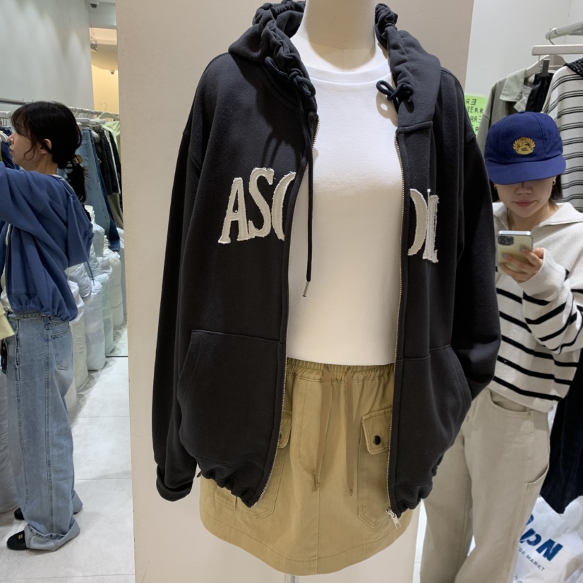 ASOME東大門實拍女士新品推薦真品熱賣時尚衛衣連帽衫復古A.SOME衛衣圖色2