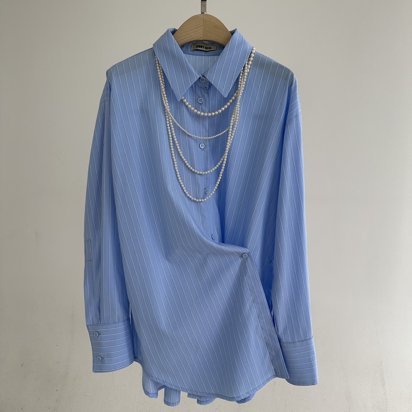 JENNY 1976東大門代購26秋季新款休閑襯衫蕾絲衫不含項鏈JENNY 1976襯衫/蕾絲衫圖色2