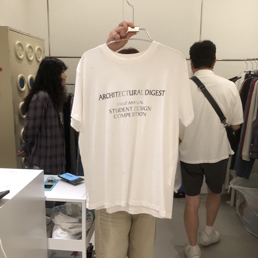 BANY ANCO東大門直郵26秋冬新品時尚休閑T恤字母印花復古BANY ANCOT恤圖色1