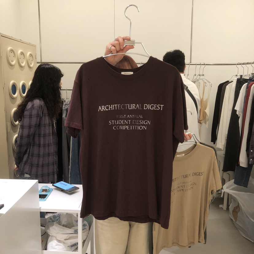 BANY ANCO東大門直郵26秋冬新品時尚休閑T恤字母印花復古BANY ANCOT恤圖色2