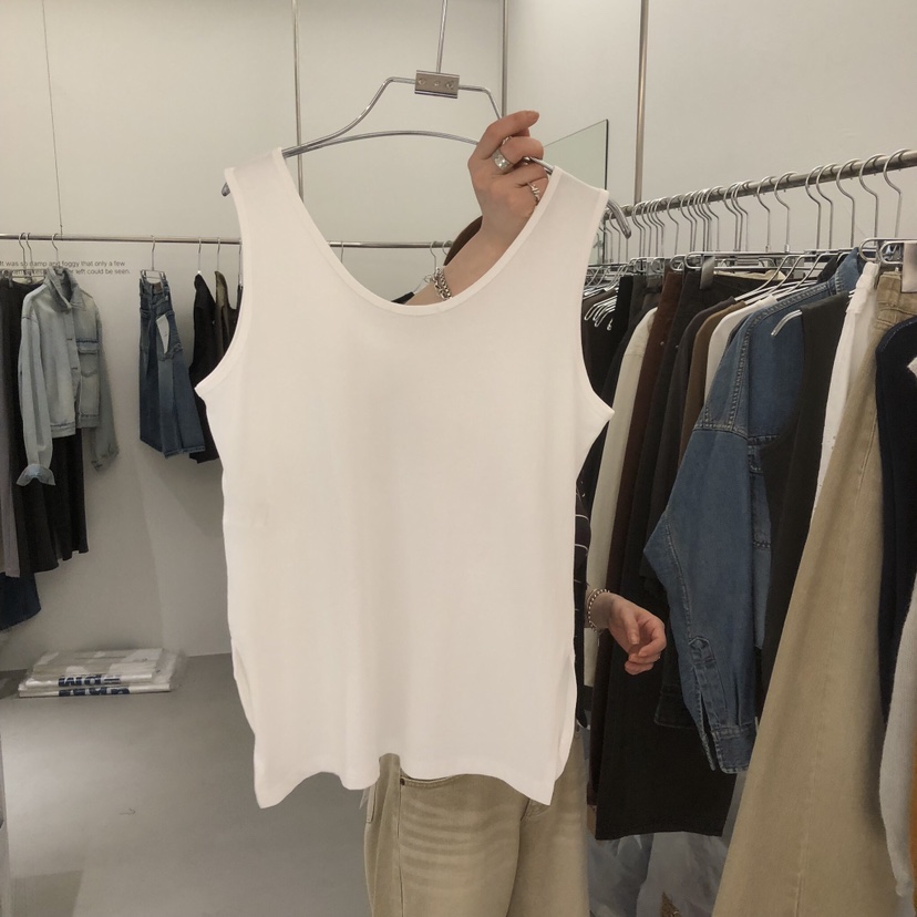 BANY ANCO東大門代購女裝新款推薦人氣休閑吊帶背心U領無袖BANY ANCO吊帶/背心