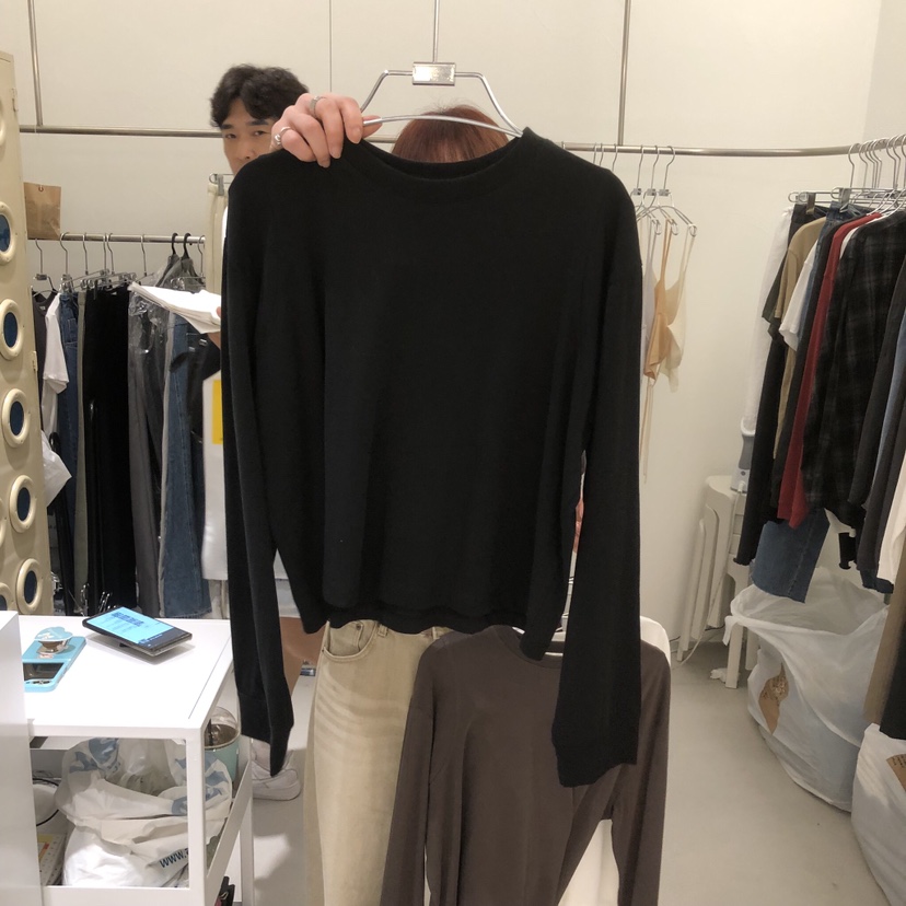 BANY ANCO東大門實拍26秋冬新品時尚推薦熱賣休閑長袖T恤棉BANY ANCO長袖T恤圖色3