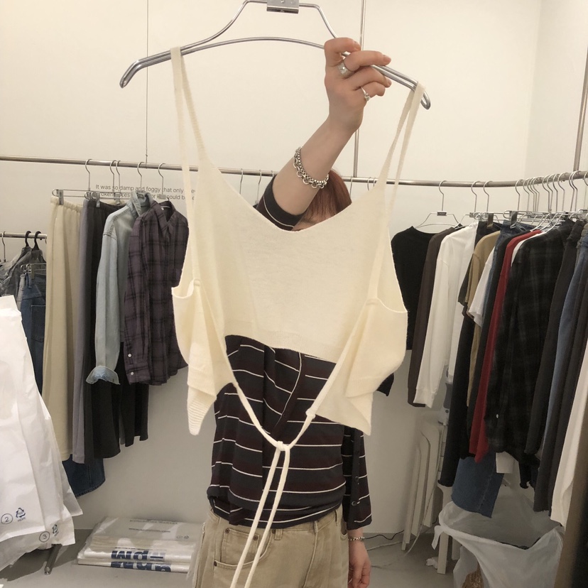 BANY ANCO韓國直郵女士新品熱賣真品推薦休閑時尚吊帶背心BANY ANCO吊帶/背心
