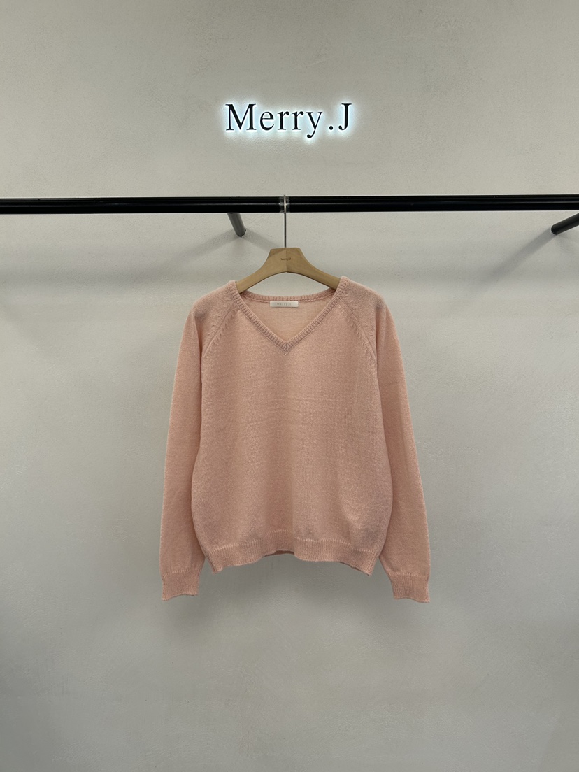 MERRY-J韓國直郵女士新品時尚休閑人氣推薦真品熱賣針織衫MERRY-J針織衫圖色1