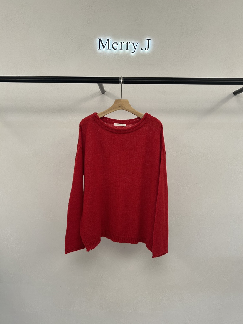 MERRY-J韓國直郵26秋冬新品推薦人氣熱賣時尚休閑針織衫MERRY-J針織衫圖色1