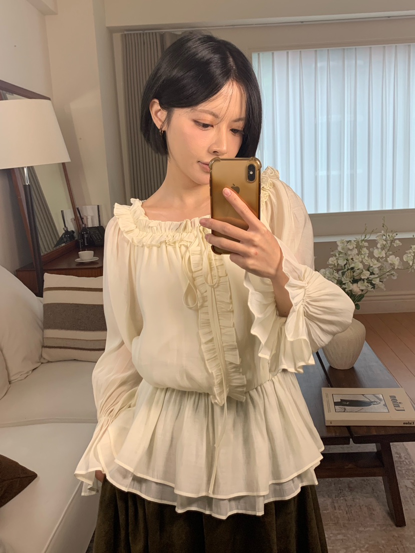 MAINT東大門實拍女裝新款真品推薦時尚熱賣人氣襯衫蕾絲衫MAINT襯衫/蕾絲衫