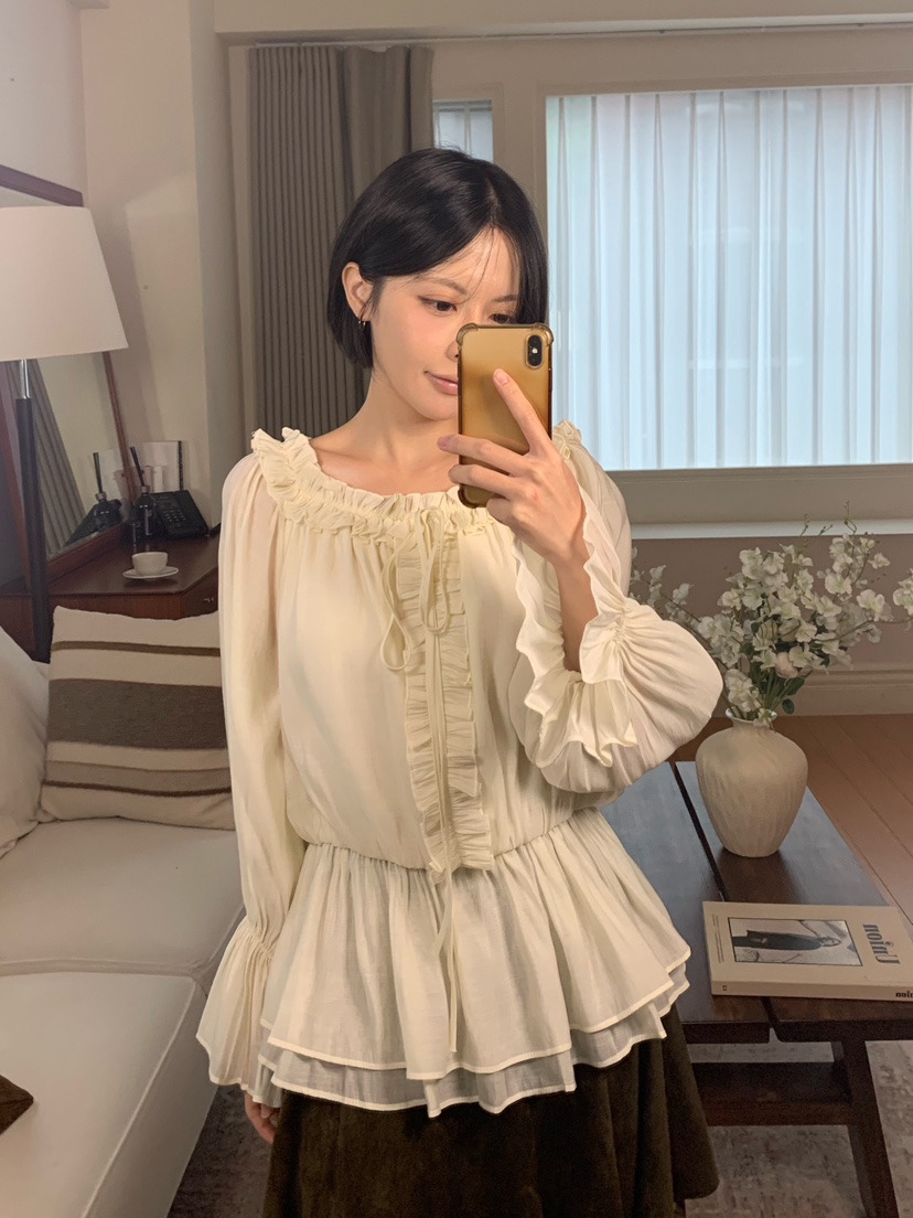 MAINT東大門實拍女裝新款真品推薦時尚熱賣人氣襯衫蕾絲衫MAINT襯衫/蕾絲衫