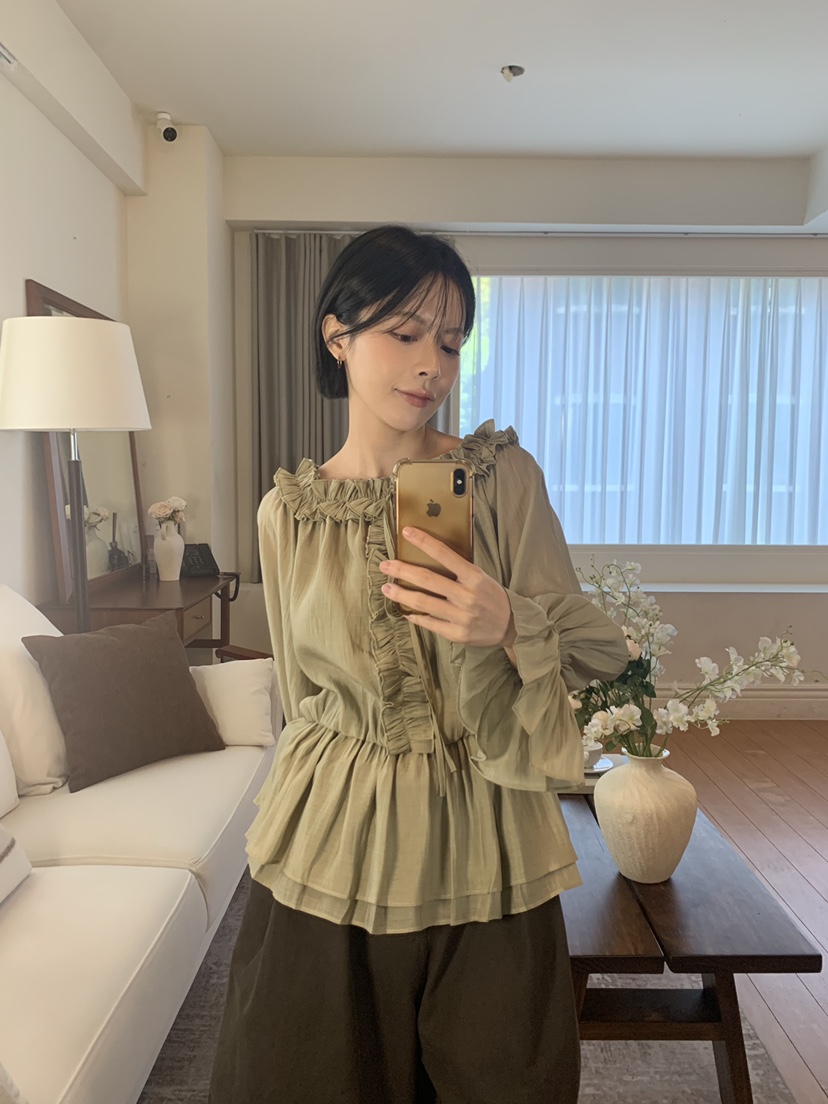 MAINT東大門實拍女裝新款真品推薦時尚熱賣人氣襯衫蕾絲衫MAINT襯衫/蕾絲衫