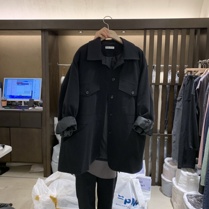 RAWROW韓國代購26秋冬新款休閑推薦時尚熱賣真品人氣夾克RAWROW夾克圖色2