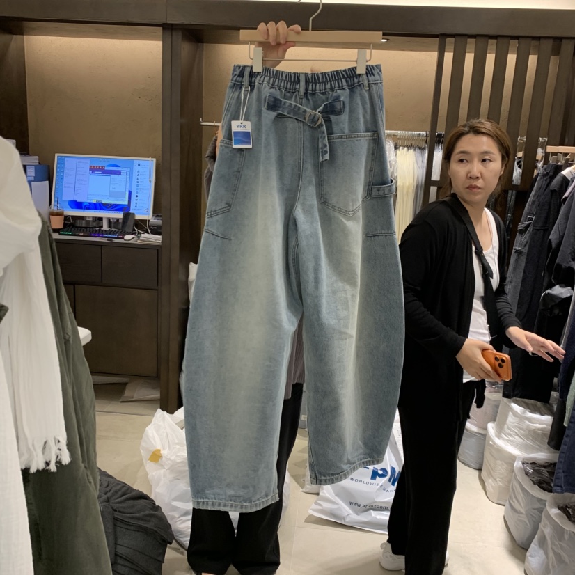 RAWROW韓國代購26秋季新品時尚休閑熱賣真品推薦人氣牛仔褲RAWROW牛仔褲