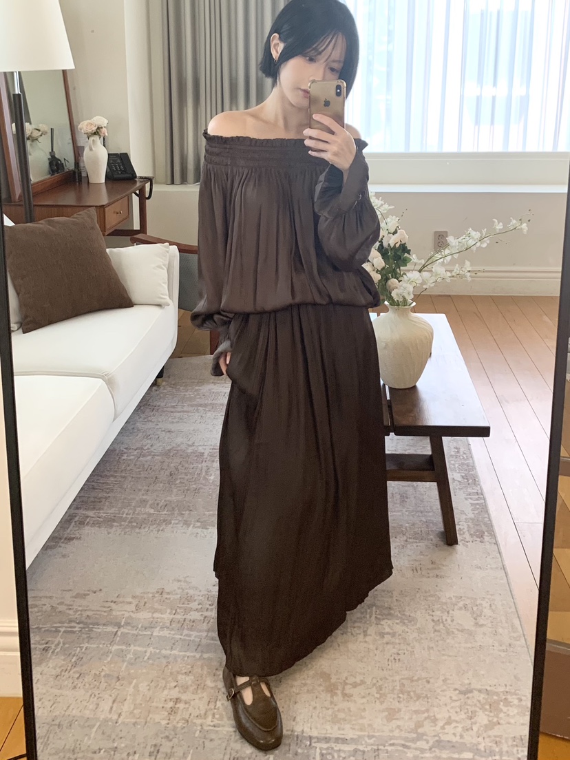 MAINT韓國代購女裝新款熱賣時尚推薦休閑真品人氣長裙MAINT長裙