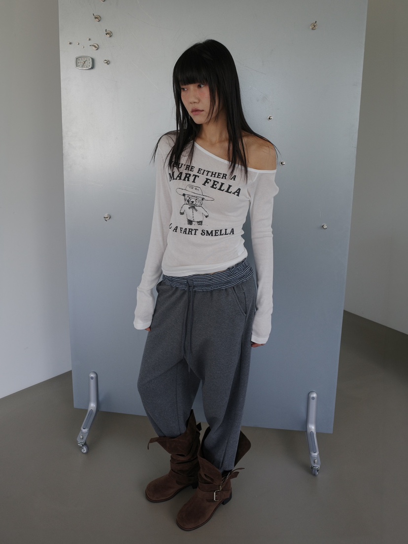 MORE THAN-P韓國代購女士新款真品推薦人氣熱賣休閑休閑褲MORE THAN休閑褲