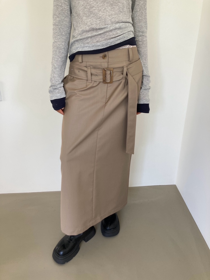 MORE THAN-P韓國直郵女士新款休閑真品熱賣時尚長裙腰帶MORE THAN長裙
