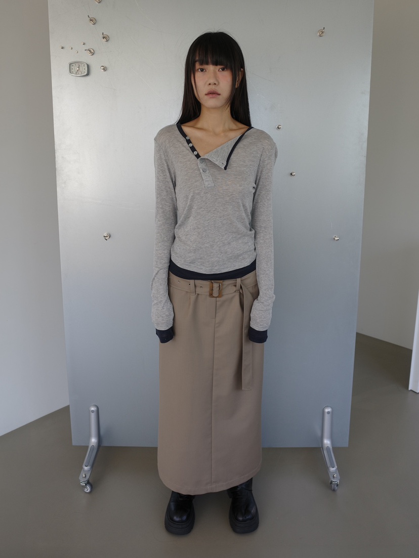 MORE THAN-P韓國直郵女士新款休閑真品熱賣時尚長裙腰帶MORE THAN長裙
