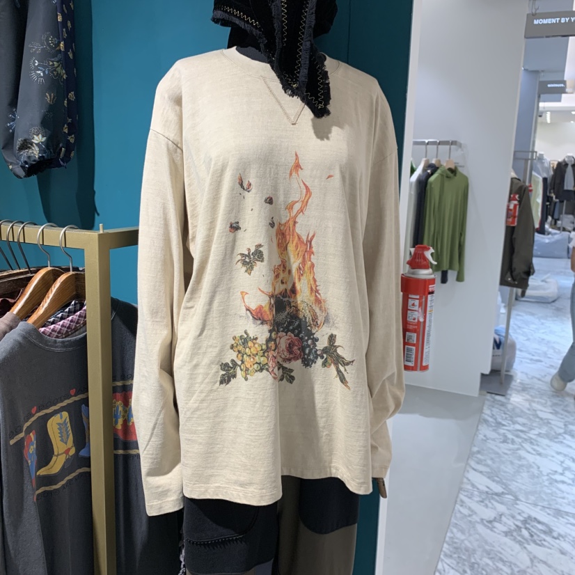 MERCI LINDA東大門實拍26秋冬新款真品時尚人氣長袖T恤復古MERCI LINDA長袖T恤