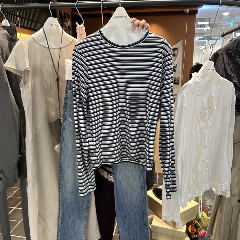 SOPHISTICATE東大門代購26秋季新款真品推薦熱賣長袖T恤天絲SOPHISTICATE長袖T恤圖色4