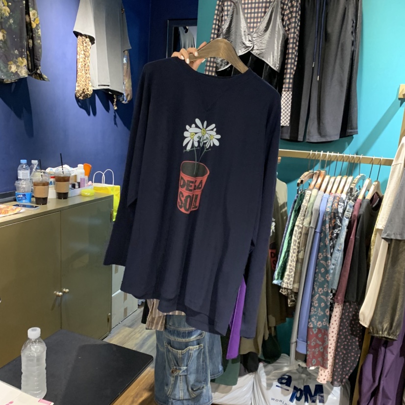 MERCI LINDA韓國直郵26秋季新品熱賣休閑真品人氣長袖T恤MERCI LINDA長袖T恤圖色3