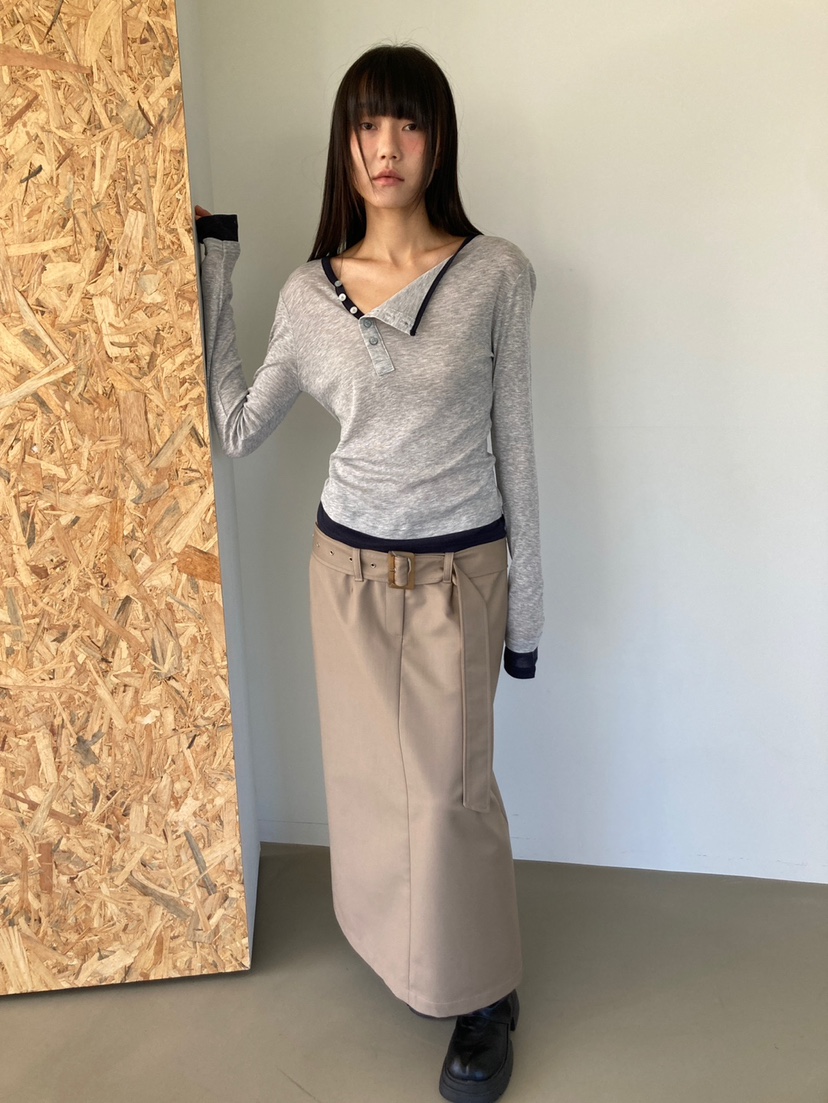 MORE THAN-P東大門實拍女士新款推薦時尚人氣休閑長袖T恤MORE THAN長袖T恤