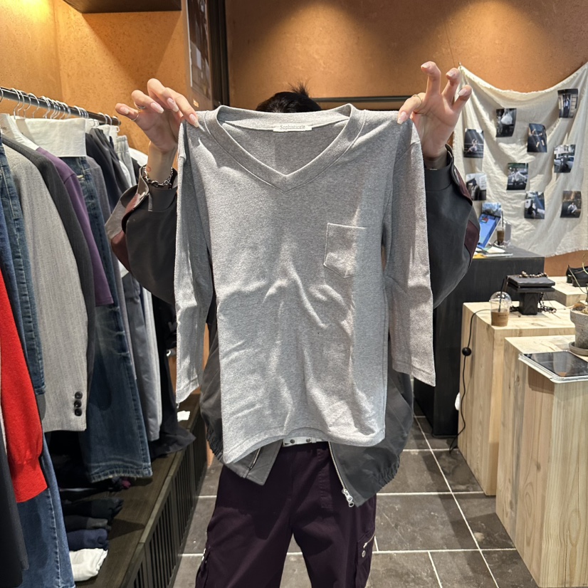 SOPHISTICATE韓國代購26秋冬新品真品休閑時尚推薦人氣T恤SOPHISTICATET恤圖色6灰色