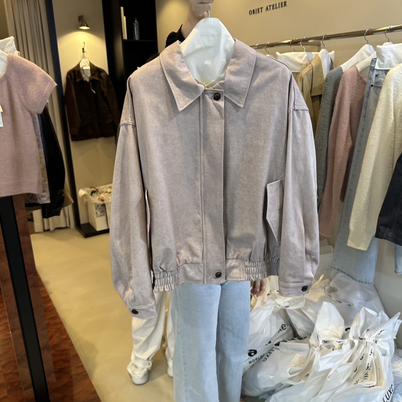 OBJET/LOVEUSU東大門直郵女裝新品時尚休閑熱賣人氣夾克OBJET/LOVEUSU夾克圖色3
