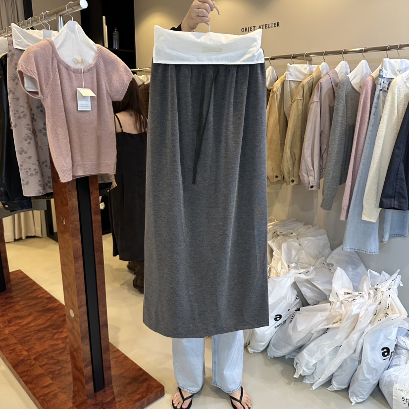OBJET/LOVEUSU東大門代購女裝新款休閑熱賣人氣時尚長裙OBJET/LOVEUSU長裙圖色2