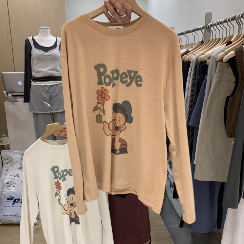 VILLABUTTON韓國代購26秋冬新品真品時尚熱賣休閑人氣T恤VILLABUTTONT恤圖色3
