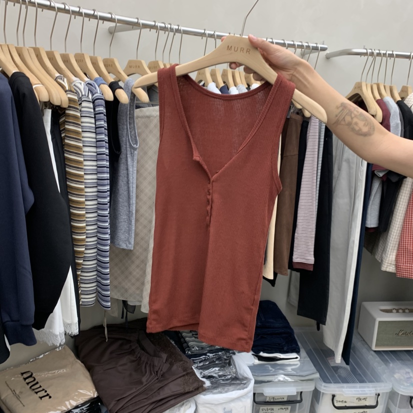 MURR東大門代購女裝新品真品推薦休閑時尚熱賣人氣吊帶背心MURR吊帶/背心圖色4