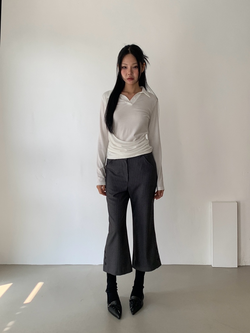 MORE THAN-P東大門代購女裝新品休閑人氣熱賣推薦長袖T恤MORE THAN長袖T恤
