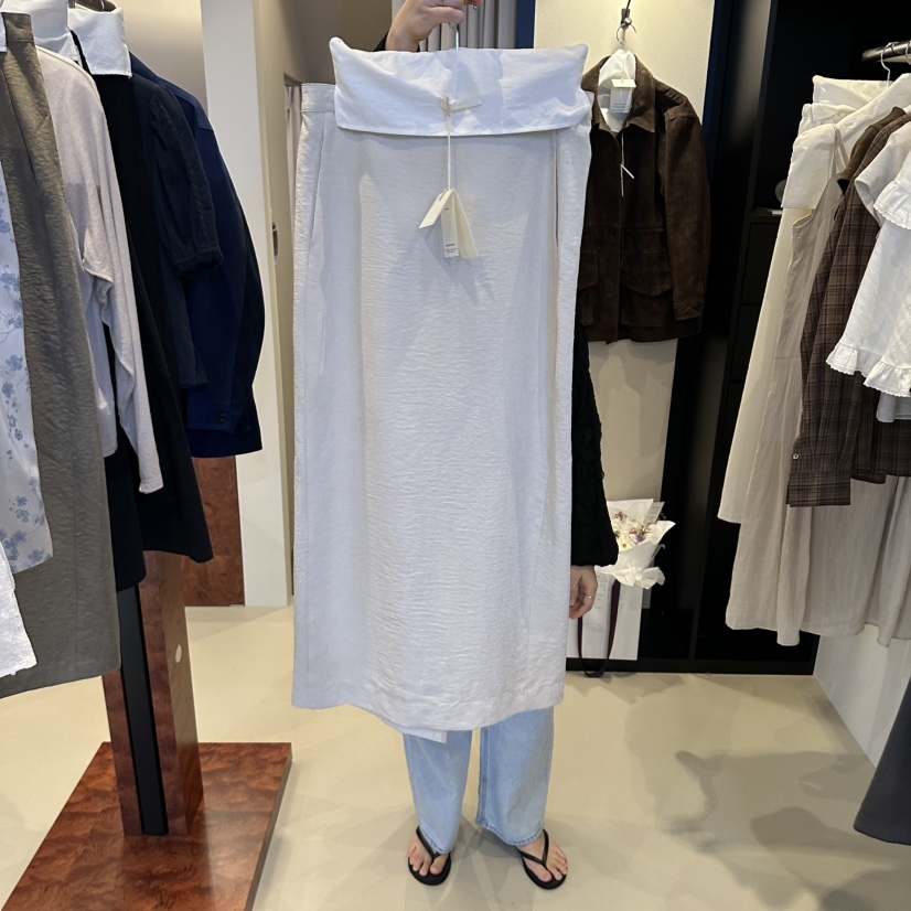 OBJET/LOVEUSU東大門實拍女裝新品真品休閑長裙絨面革羅紋OBJET/LOVEUSU長裙圖色1
