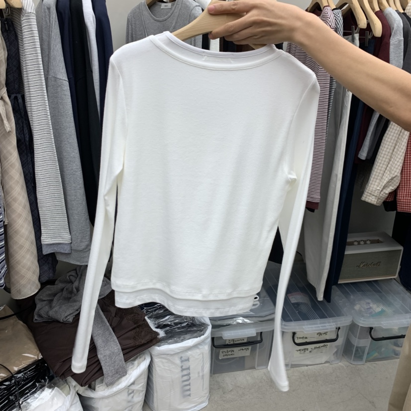 MURR韓國直郵26秋季新品真品休閑推薦熱賣人氣時尚長袖T恤MURR長袖T恤