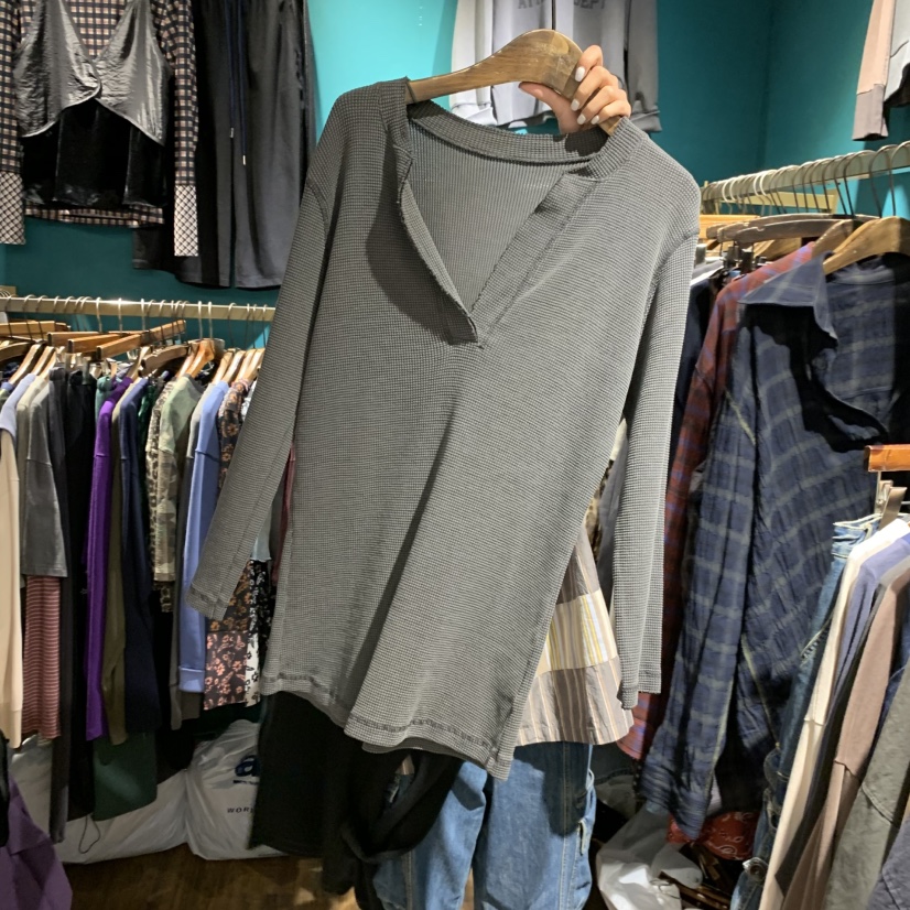 MERCI LINDA東大門代購女裝新品真品休閑推薦人氣長袖T恤MERCI LINDA長袖T恤圖色2