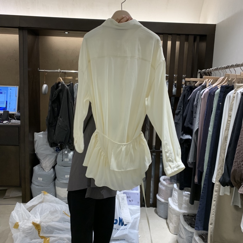 RAWROW韓國代購女士新款真品休閑時尚人氣襯衫蕾絲衫絲質RAWROW襯衫/蕾絲衫