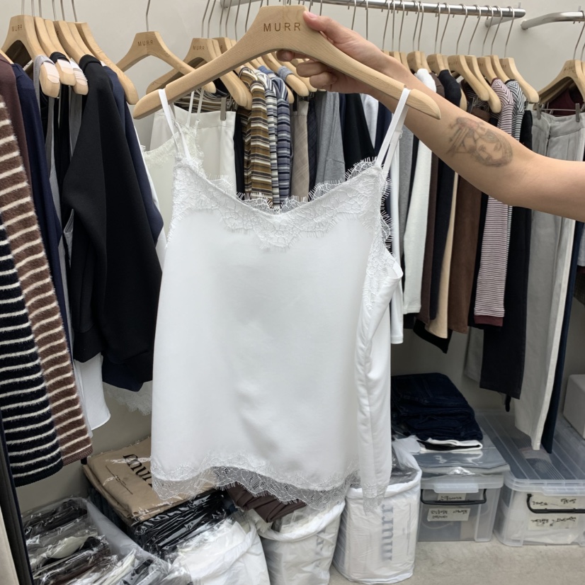 MURR東大門直郵女士新品時尚推薦熱賣真品吊帶背心蕾絲無袖MURR吊帶/背心圖色4