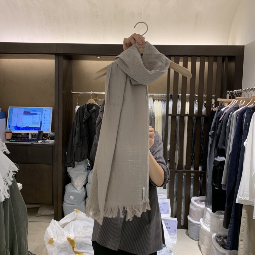RAWROW韓國直郵26秋冬新品休閑真品熱賣圍巾披肩流蘇圍巾RAWROW圍巾/披肩圖色1