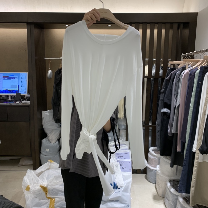 RAWROW東大門直郵女裝新款真品休閑推薦時尚人氣熱賣長袖T恤RAWROW長袖T恤圖色2
