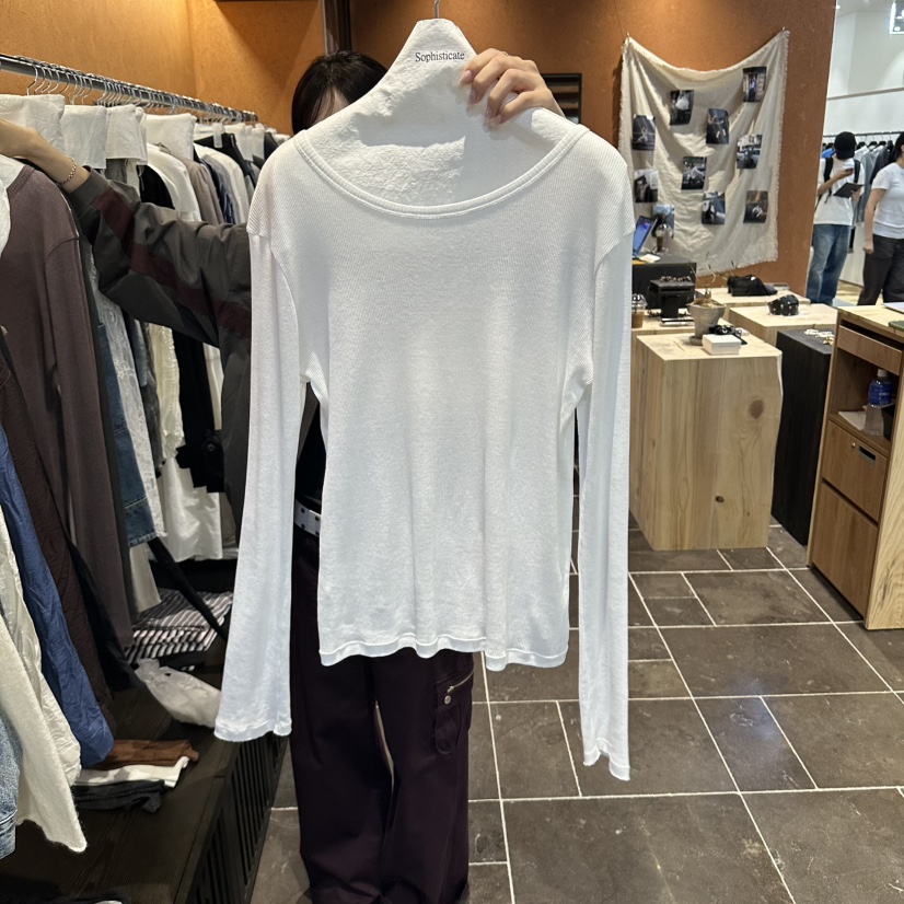 SOPHISTICATE東大門代購26秋季新品推薦真品熱賣休閑長袖T恤SOPHISTICATE長袖T恤圖色1