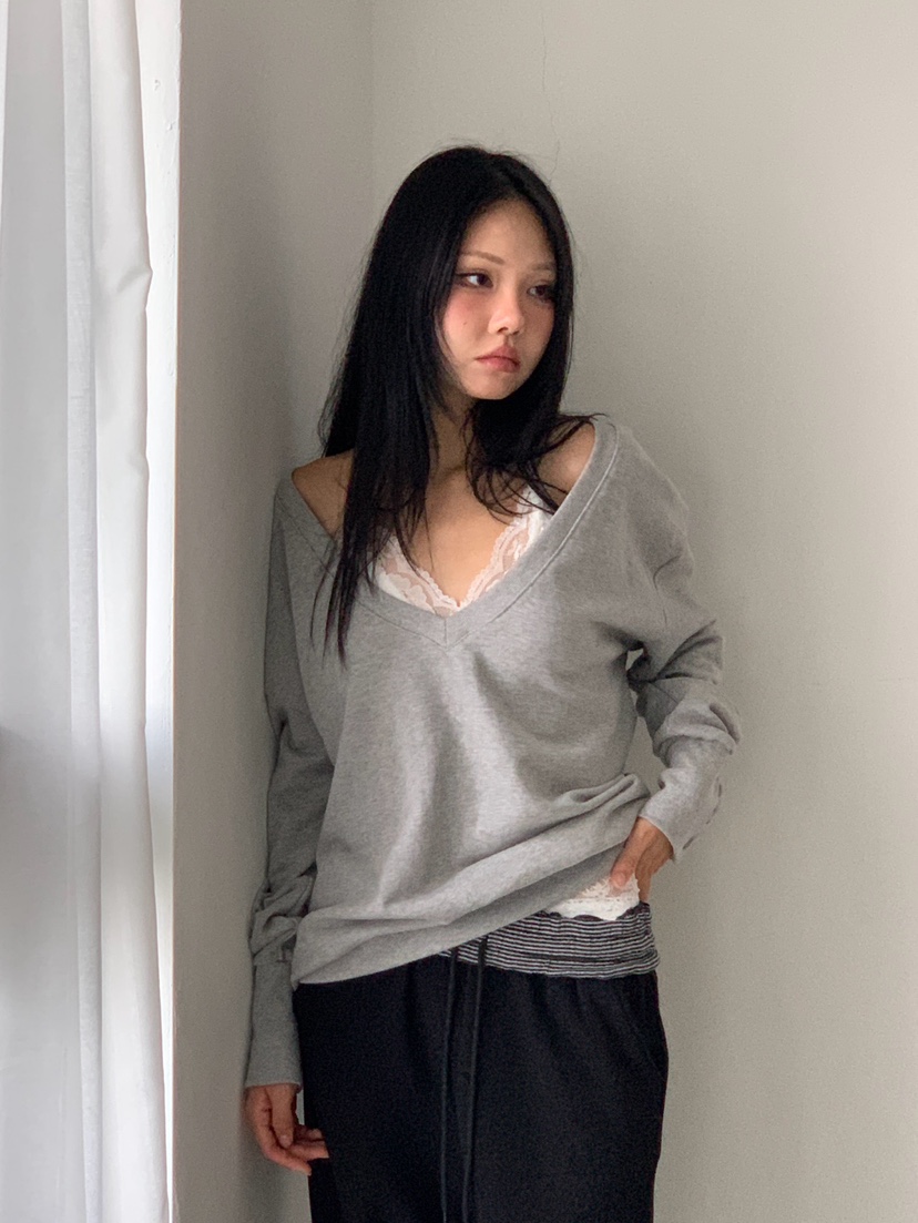 MORE THAN-P東大門實拍26秋季新款休閑人氣時尚推薦衛衣MORE THAN衛衣