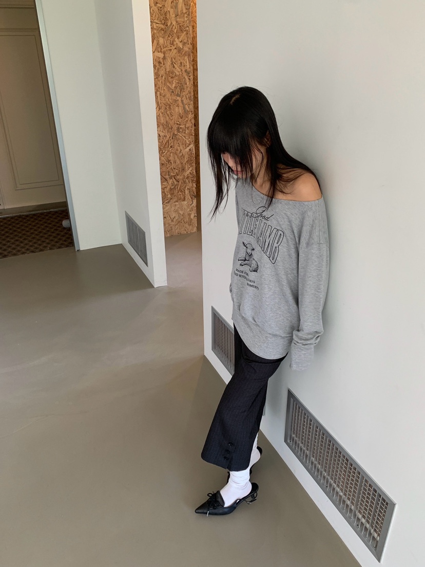 MORE THAN-P東大門實拍26秋季新款時尚真品人氣長袖T恤MORE THAN長袖T恤