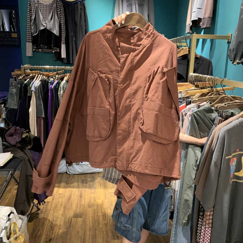 MERCI LINDA東大門代購26秋季新品休閑真品熱賣夾克寬松MERCI LINDA夾克圖色2