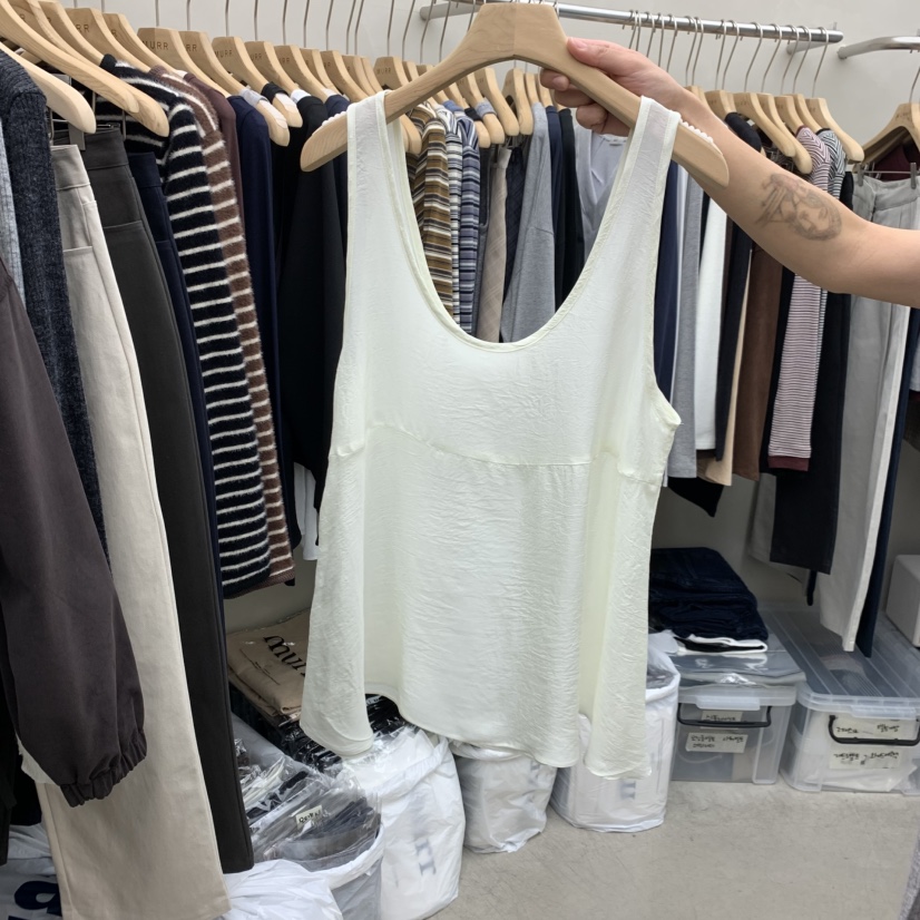 MURR韓國代購女士新品熱賣人氣推薦時尚休閑吊帶背心多層MURR吊帶/背心