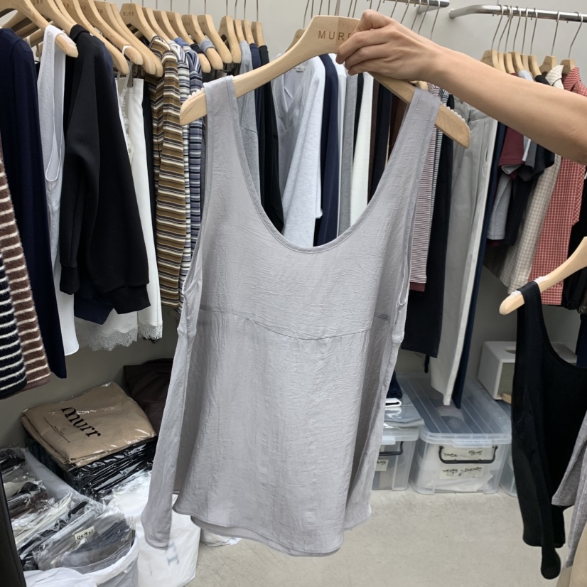 MURR韓國代購女士新品熱賣人氣推薦時尚休閑吊帶背心多層MURR吊帶/背心圖色3