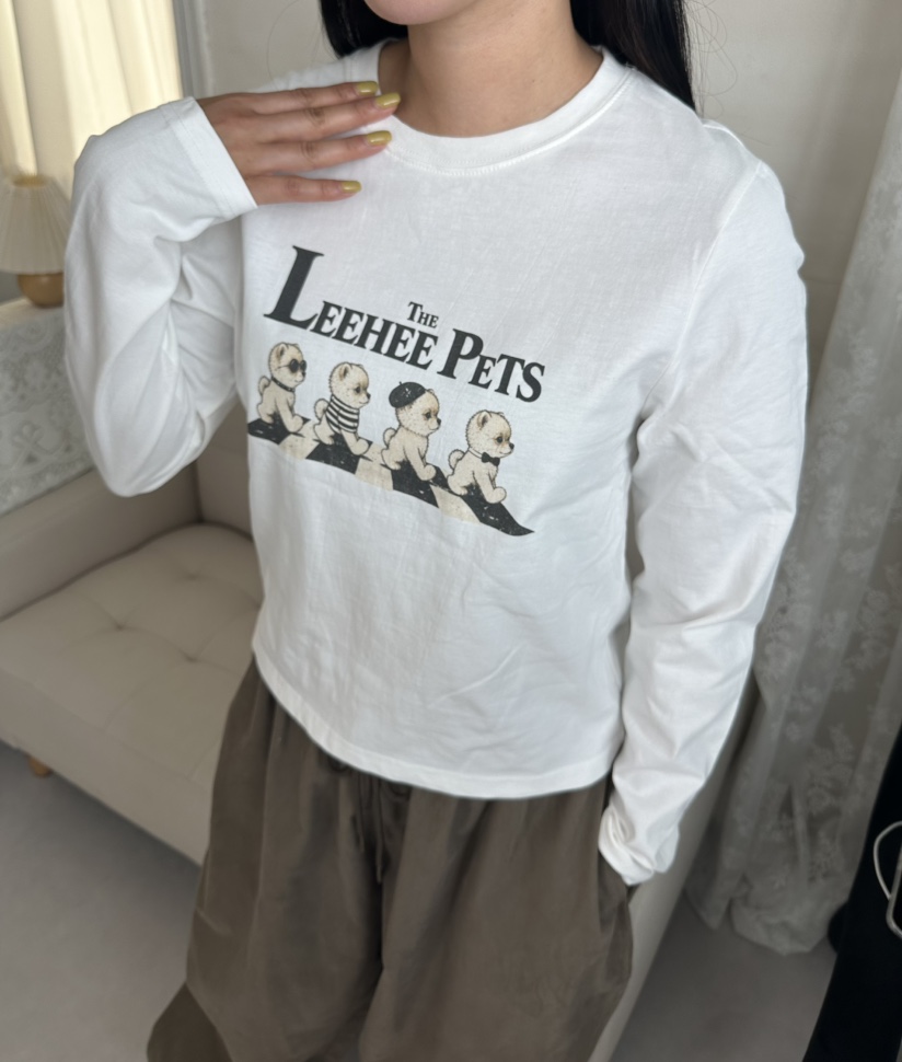 LEEHEE韓國直郵26秋季新款推薦真品人氣熱賣休閑時尚長袖T恤LEEHEE長袖T恤