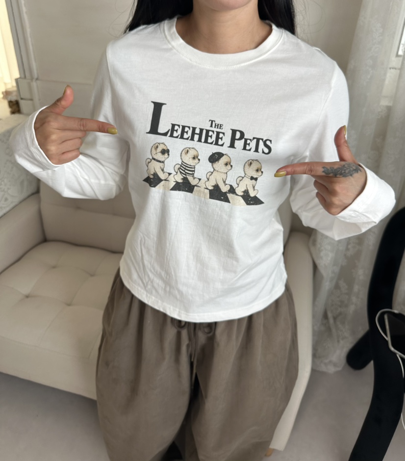 LEEHEE韓國直郵26秋季新款推薦真品人氣熱賣休閑時尚長袖T恤LEEHEE長袖T恤