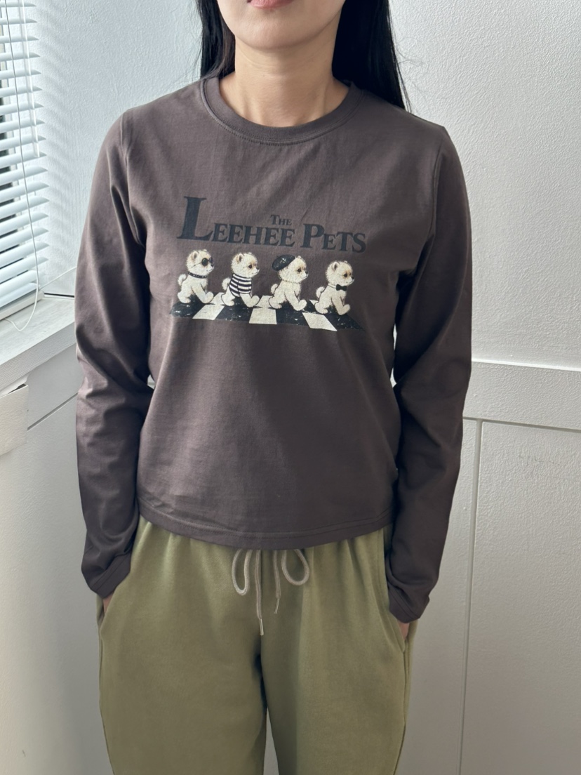 LEEHEE韓國直郵26秋季新款推薦真品人氣熱賣休閑時尚長袖T恤LEEHEE長袖T恤