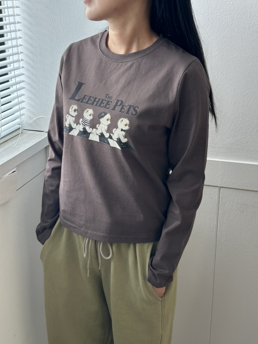 LEEHEE韓國直郵26秋季新款推薦真品人氣熱賣休閑時尚長袖T恤LEEHEE長袖T恤