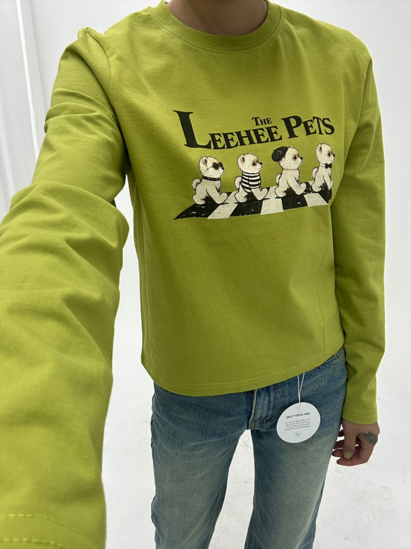 LEEHEE韓國直郵26秋季新款推薦真品人氣熱賣休閑時尚長袖T恤LEEHEE長袖T恤