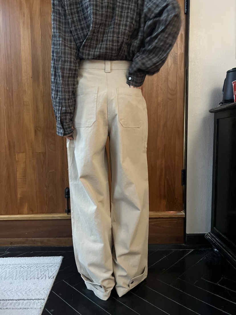 ME MO東大門代購26秋季新品人氣休閑褲不含腰帶工裝褲拉鏈ME MO休閑褲