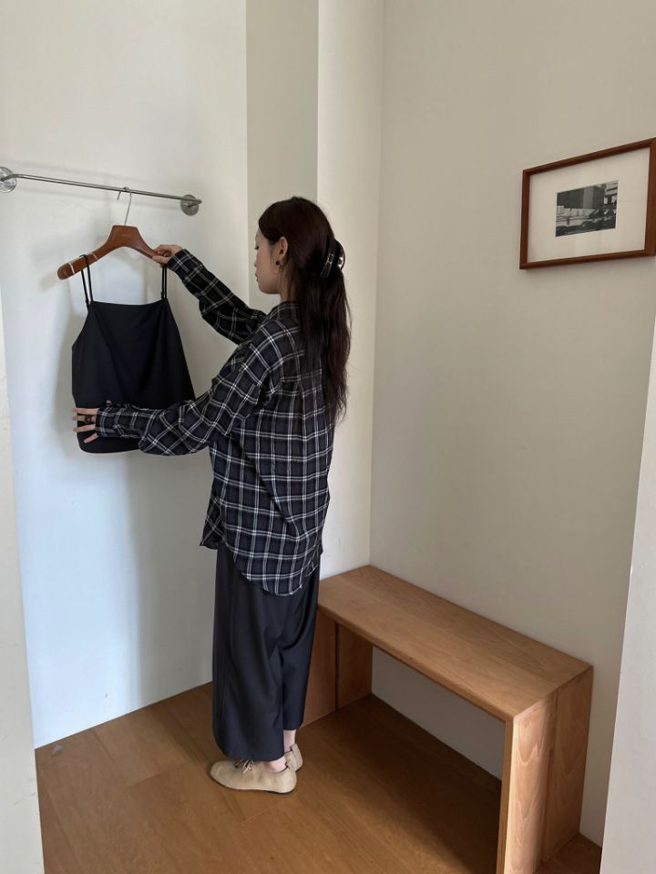 MARE韓國直郵女裝新品時尚人氣休閑真品熱賣襯衫蕾絲衫格子MARE襯衫/蕾絲衫