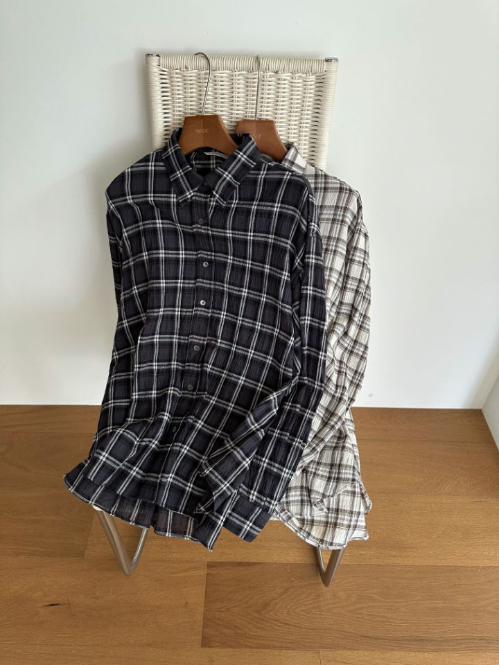 MARE韓國直郵女裝新品時尚人氣休閑真品熱賣襯衫蕾絲衫格子MARE襯衫/蕾絲衫